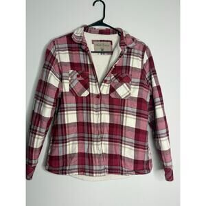 Women’s Sherpa Flannel Jacket - Size M